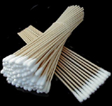 6" cotton-tipped White Birch swabs- click to see a larger image